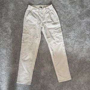 Cream Cargo Pants - American Eagle